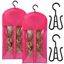 6PCS Hair Extension Holder Wig Storage For Multiple Wigs Holder Wig Bags Storage With Hanger Hair Extension Storage Wig Hanger For Multiple Wigs Hair Extensions, Wigs & Accessories (3/6PCS) - Multicolor - View 15