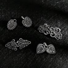 Kẹp áo len hợp kim cổ điển Châu Âu và Mỹ Kẹp khăn quàng cổ Kẹp áo khoác Kẹp cổ áo kẹp quần áo Ngày lễ tình nhân Ngày lễ tình nhân - Bạc - Xem 5