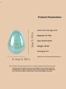 1pc Starry Sky Egg Comb Airbag Massage Comb New Cute Portable Macaron Starry Sky Egg Mini Comb Anti-Tangle Hair Mother's Day Flowers, Personalized Gifts For Mom, Last Minute Gifts, Mother's Day Ideas, Mothering Sunday Gifts, Handmade Cards For Mum, Best Mother's Day Gifts Under $50