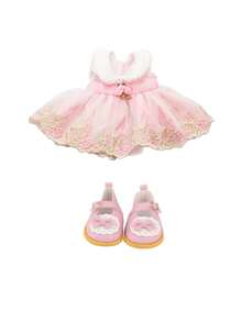 1 Doll Dress + 1 Pair Doll Shoes, 3 Styles Available, Fit For 14-Inch Girl Dolls, Doll Tulle Dress, Doll Candy Dress, Doll Bow Shoes, Christmas Gift, Birthday Gift, New Year Gift, Holiday Gift