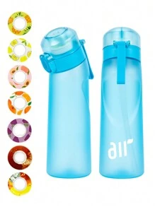 1PC Flavored Water Bottle, Bottle Starter Set, Drinking Bottle With One Random Flavoured Pods Suitable For Gyms, Schools, Flavored Water Bottle,Back To School