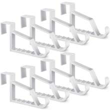 2 Confezioni di Ganci da Porta per Appendere - Ganci in Plastica Bianca Extra Resistenti da Appendere sulla Porta per Appendere Vestiti, Asciugamani, Accappatoi, Cappelli, Borse e Altro, Ganci Adesivi, Portasciugamani, Decorazione Parete Camera da Letto, Grucce, Ganci, Appendiabiti, Accessori Scolastici, Mensole, Organizzazione e Archiviazione, Portachiavi da Parete, Portachiavi, Gancio Adesivo, Appenditutto Porta, Decorazione Camera Letto, Accessori Cucina - Multicolore - Visualizzare 1