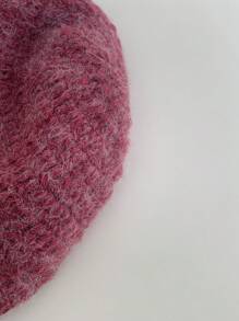 1 件女式 3D 花朵串珠流苏针织耳罩式帽子，温暖花朵手工针织帽，适合秋冬季 - 彩色 - 查看 10