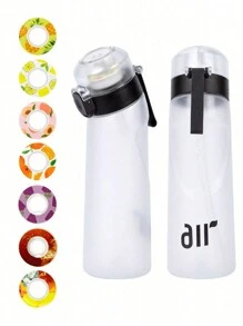 1PC Flavored Water Bottle, Bottle Starter Set, Drinking Bottle With One Random Flavoured Pods Suitable For Gyms, Schools, Flavored Water Bottle,Back To School