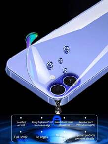 4 Piezas Película protectora de hidrogel de cobertura completa para la pantalla trasera compatible con iPhone, regalo para el cumpleaños, la familia y los amigos, protector de pantalla de teléfono, accesorios de teléfono