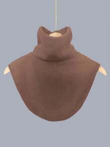 1pc Solid Color Thickened Turtleneck With Detachable Collar, Stretchy & Soft Fabric Suitable For Spring, Autumn, Winter - Multicolor - View 8