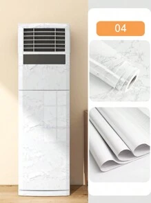 1 Roll 15.74*118.11in Imitation Marble Air Conditioner Sticker Renovation Sticker Vertical Hanging Cabinet Shell Cover Ugly Beautify Old Air Conditioner Refrigerator Cabinet Door Color Change Sticker Waterproof Moisture-Proof Self-Adhesive Sticker, Oil-Proof, Easy To Clean Kitchen Cabinet Countertop Backsplash Contact Paper Gifts Birthday Graduation Room Decor Home Decor Wall Decor Bathroom Decor Bedroom Decor Room Decoration Stuff Living Room Decor House Decor Home Decor Living Room Wall Paper Stickers Wallpaper Wall Stickers Wall Sticker