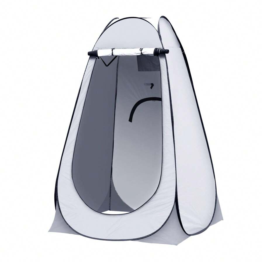 CLIPOP Tente De Toilette Pop-Up For Portable Shower, écran De Confidentialité, étanche, Protection UV, Tente à Long Pour La Plage, La Pêche, La Randonnée, La Baignade En Plein Air With Sac De Transport - 灰色 - 查看 1