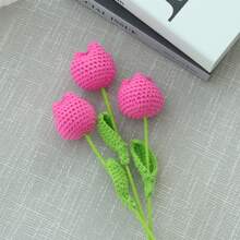1/3/6/10 bông hoa tulip trang trí móc thủ công. Hoa nhân tạo, hoa sống động như thật, hoa thủ công, hoa làm từ sợi len. Thích hợp làm quà tặng cho người yêu, mẹ, cô giáo, hoặc dùng để trang trí nhà cửa cho nhà hàng, phòng khách, phòng ngủ, đám cưới và tiệc tùng, cũng như trang trí ngoài trời. Phù hợp cho Tết Dương lịch, Ngày lễ tình nhân, Lễ Phục sinh, Ngày của Mẹ, tựu trường, đám cưới, sinh nhật và các ngày lễ khác. - thoa son - Xem 10