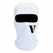 6 pièces/2 pièces/1 pièce Masque de ski avec imprimé lettre V, cagoule, masque facial pour hommes et femmes, protection UV, coupe-vent, écharpe pour snowboard, moto