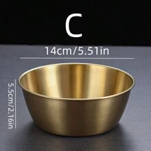1 Stück SUS304 Edelstahl goldene Schüssel mit Griff, vielseitiges Design für Zuhause/Restaurant/Hotel/Grillen/Dessert/Bonbons/Obst/Snacks/Partys, Pastanudelschüssel, Müslischüssel, Ramensuppen-Schüssel, Küchengeschirr, Partyzubehör, Weihnachts-/Valentinstags-/Neujahrsgeschenk, Schulmaterial