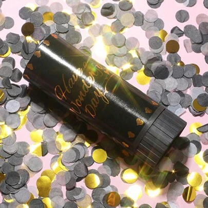 春季小礼物花手持扭曲飘带喷雾罐，非常适合生日派对、毕业典礼、婚礼、盛大开幕式和其他庆祝活动。