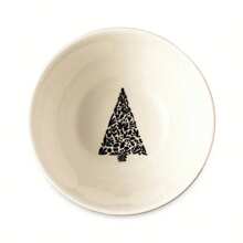 Thyme & Table Holiday Tree 12-Piece Ceramic Dinnerware Set - Cream - 1 - View 4