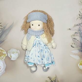 26 cm/10 tum handgjord mjuk kläddocka – utsökt hantverk och gör-det-själv, perfekt för jul, nyår, Thanksgiving, högtidsgåvor