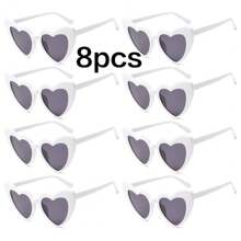 Fashionable Heart Shaped Party Glasses, Suitable For Party, Beach, Sports, Wedding, Travel, Unisex Outdoor Activities Like Hiking, Golf, New Year's Day, Holidays, Couples, Valentine's Day Decorations