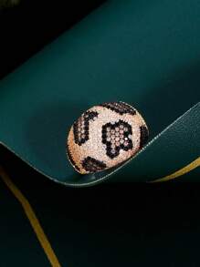 1 pieza Anillo grande para dedo con patrón de leopardo y serpiente con pavé de circonita cúbica de lujo, accesorio de joyería creativo y único para compromiso, desfile, boda y fiesta