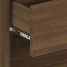 VidaXL Wall Bedside Table Brown Oak Look