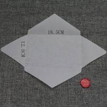 10个/包硫酸纸信封，半透明DIY邀请卡包装返校 - 10pcs六角硫酸紙信封 - 查看 10