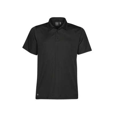 Stormtech Mens H2XDRY Polo Shirt (Black) - 140gsm 100% Polyester