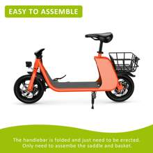 WIND HORSE Electric Scooter With Seat For Adults, 12.5" Electric Scooter Adults 15.5 MPH 20 Miles Range 680W Peak Motor, Dual Disc Brake, Wider Deck, Adjustable Seat, E Scooter With Basket For Commuter Red