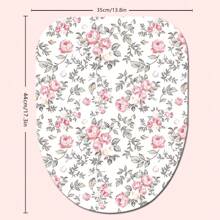 1/4 Pcs Vintage Pink Rose Valentine's Day Themed Bathroom Sets: Shower Curtain, Bath Mat, U-Shaped Toilet Lid Cover, Waterproof Bathroom Decor, Modern Style Bathroom Divider Curtain, No Drilling Required, Machine Washable Polyester,Women Valentine Gift Birthday Boyfriend Girlfriend Fall Decor Bathroom Accessories Back To School