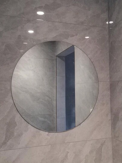 1pc Acrylic Mirror, Bathroom Spiegel Makeup Unbreakable, Self Adhesive, Peel Stick, No Installation Required. Wand Square Round Heart Shaped Waterproof Material, ative Mirror. Bedroom Vanity Office, Various Surfaces, Environments, Ho hold Helper. Home Back To School Room Supplies