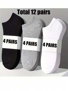 10/20/30-Pack Solid Color Unisex Socks, Soft And Lightweight Low Cut Ankle Socks For Men And Women - Multicolor - View 11