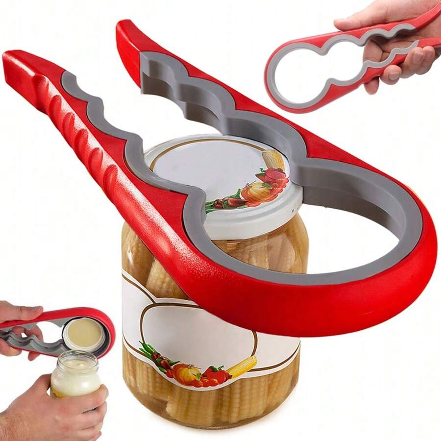 Set Of 3 Pieces Jar Opener, 3 Pieces Of Bottle Lids Opener, 8 In 1 Multiple Sizes Best For Seniors Multi-Use, Multi Purpose Opener Jar Lids Bottle Cap Twist, Multicolor Jar Opener, Multi Functional, Soft Grip, Item,Rubber Opener Arthritis
