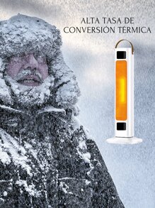 Ventilador de Aire Frío y Caliente Calefactor Ajuste de Clima en tu Hogar con Diseño Elegante y Ergonómico Alto Flujo de Aire Calentador de Interiores Enfriador Eléctrico para Refrescar el Hogar con Rotación de 60° con 2 Velocidades de Abanico - Blanco - Ver 6