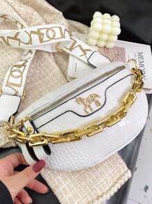 Women's Casual Crossbody Bag Fashion Shoulder Bag Simple Style Chest Bag Belt Bag