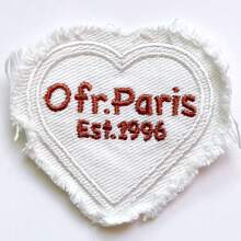 4 Pieces Of Denim Heart-Shaped Hand Sewn Embroidery Patches, Clothes, Dresses, Hats, Shoes, Curtains, Sewn Decorations, DIY Crafts, Bags, Pants Heart Patches