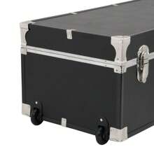 Seward Explorer 30" Trunk With Wheels & Lock, Olive Grove - Black - View 7