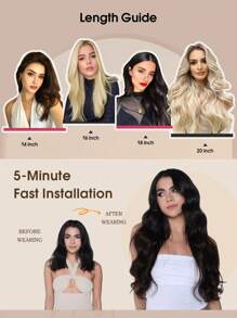 Yilite Seamless Clip In Hair Extensions Human Hair Jet Black Remy Clip In Extensions Human Hair Invisible PU Skin Weft Natural Remy Hair Extensions Real Human Hair Clip Ins 14-20 Inch - S1 - View 5