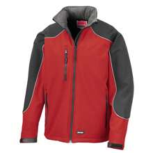 Result Chaqueta suave con capucha Ice Fell para hombre (Rojo/Negro) - Negro - Ver 1