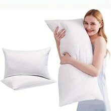 (1 Piece, White) Full Body Pillow - 20"X54", Side Sleeper Oversized Pillow, Sleep Specialized Oversized Bed Pillow - Soft Long Bed Pillow, Hugging Pillow Insert, Home Decor Pillow, Machine Washable (20"X54", 14"X36", 20"X30", 20"X26", 22"X22", 20"X20", 18"X18", 12"X20")