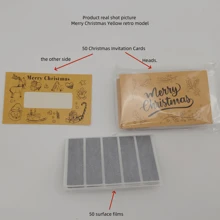 50 张带有幸运和树图案的快乐刮刮卡 - DIY 节日礼券、派对游戏奖品，包括幸运刮刮贴纸 - 彩色 - 查看 6