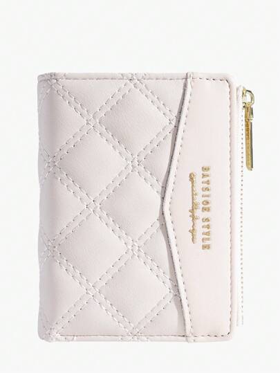 BATSIOE 2026 Short Women Wallet With Embroidery, TPU Splice, Student Card Holder, Coin Purse, Minimalist Handbag Card Case