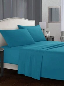Juego de cama de tres piezas, de varios tamaños (90/105/135/150/180/200) y colores, conjunto de suave y sin estampados, ropa de cama moderna y sencilla, sábanas de un solo color, textil hogareño, color puro que no se descolora ni pierde brillo.