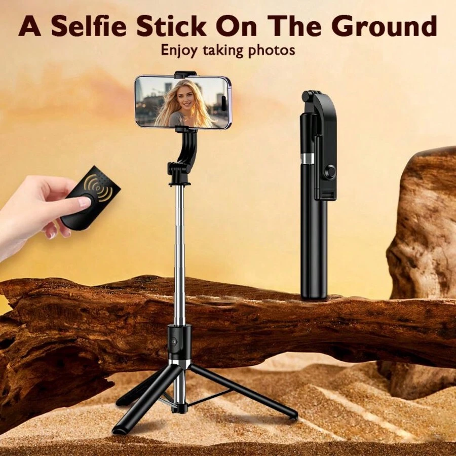 Extended Selfie Stick Tripod, Floor Standing Phone Stand, Suitable For ...