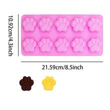 狗爪狗骨头硅胶模具用于烘焙巧克力、糖果、果冻、冰块、蛋糕装饰、肥皂模具、DIY宠物零食烘焙模具狗饼干零食模具厨房烘焙用具配件 - 粉色 - 查看 15