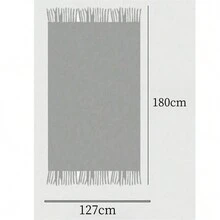 1pc Nordic Style Knitted Throw Blanket, Suitable For Sofa, Nap, Office Rest, Bedspread, Home Decor - الكاكي - مشاهدة 6