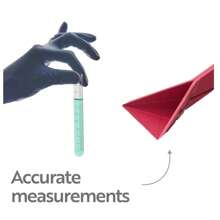 Polygons 3-In-1 Flat Measuring Spoon,3 Different Sizes, Polygons Measuring Spoon Flat, Multifunction Folds Flat Kitchen Gadget Utensils Scoop Cook Baking Liquid Ingredients - Multicolor - View 4