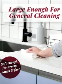 25/50/100 包 Servietto 一次性亚麻手感毛巾布状手巾浴室餐巾柔软吸水纸巾适用于浴室、派对、婚礼或活动、家居用品、浴室 - 白色 - 查看 10