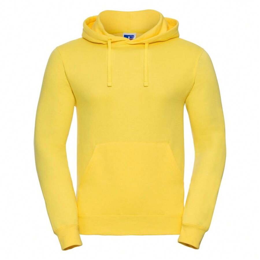 Russell Europe Colour Mens Hooded Sweatshirt / Hoodie (Yellow) - 50% Polyester/50% Cotton - Yellow - View 1