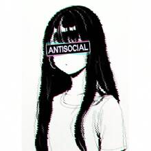 1pc Anime Manga Glitched Sad Girl Anime Vintage Glitch Glitched Catgirl Canvas Printing Home Room Wall Art Decoration Painting No Frame