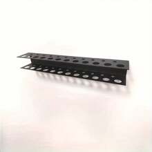 Organizador de herramientas montado en la pared de metal resistente - Estante de almacenamiento negro para destornilladores y accesorios para la organización del garaje