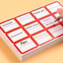 Self-Adhesive Waterproof Labels, Convenient Small Stickers For Office Supplies, Handwritten Marking - Multicolor - View 6