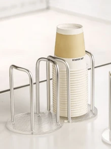 1 件优雅亚克力一次性杯架 - 适合家庭、咖啡厅、办公室和酒店使用，豪华杯架，家庭和餐厅的储物架，回到学校