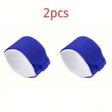 2 set de sangles de ski réglables avec attaches, sangles de fixation pour bâtons de ski pour le rangement, accessoires de ski avec protections, convient pour transporter des cadeaux de sports d'hiver (bleu, rouge et noir)