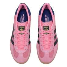 Adidas Originals GAZELLE INDOOR W 女士轻便休闲运动鞋，日常通勤 IE7002 - 粉/藏青藍/黑 - 查看 4